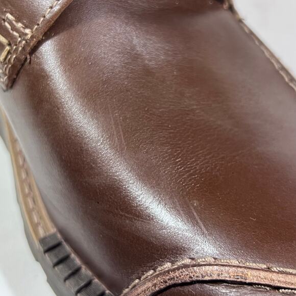 Clarks Hinsdale Mid Lace Up Chukka Boot Men 8.5 Brown Leather New - Picture 12 of 16